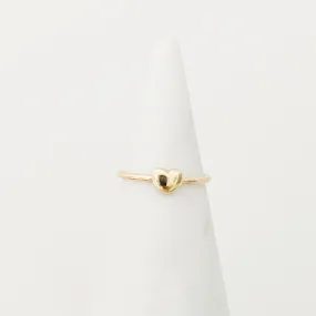 14K Puff Heart Ring