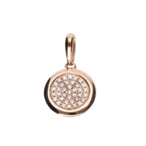 9k Rose Gold Diamond Pendant