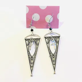 Ankh and Triangle Statement Earrings