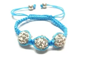 Baby Pave Bracelet - Light Blue