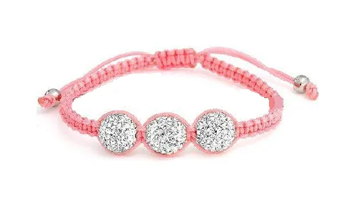 Baby Pave Bracelet - Pink