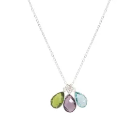 Birthstone Necklaces in Silver