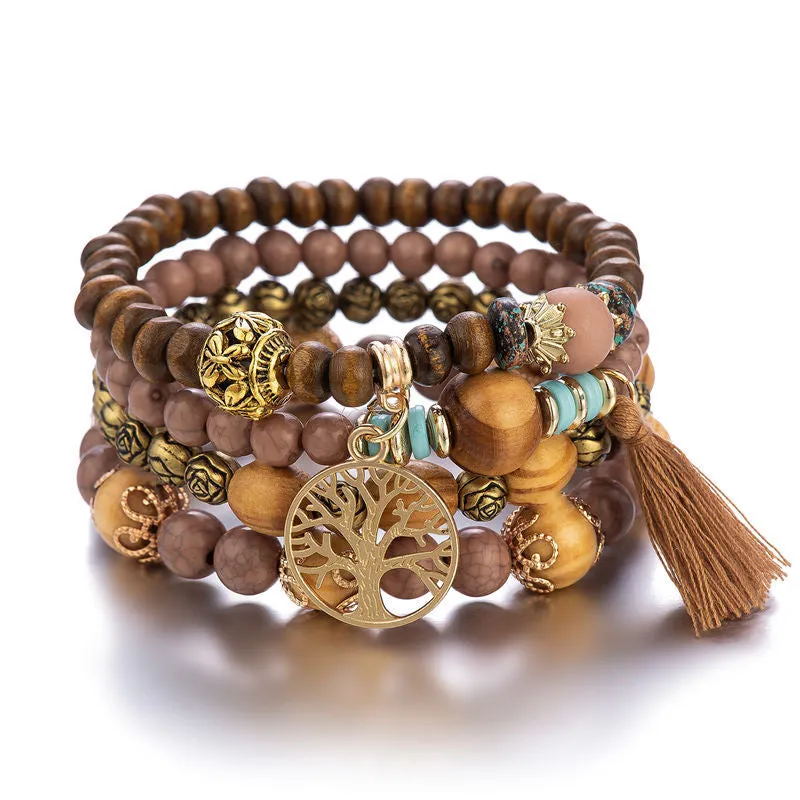 Boho Bohemian Style | Wooden Bracelet