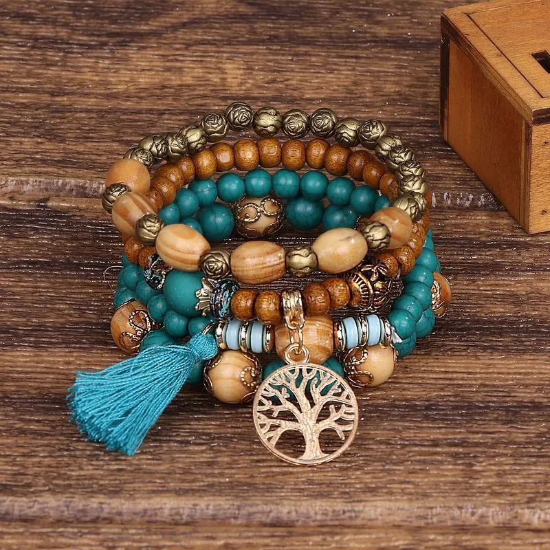 Boho Bohemian Style | Wooden Bracelet