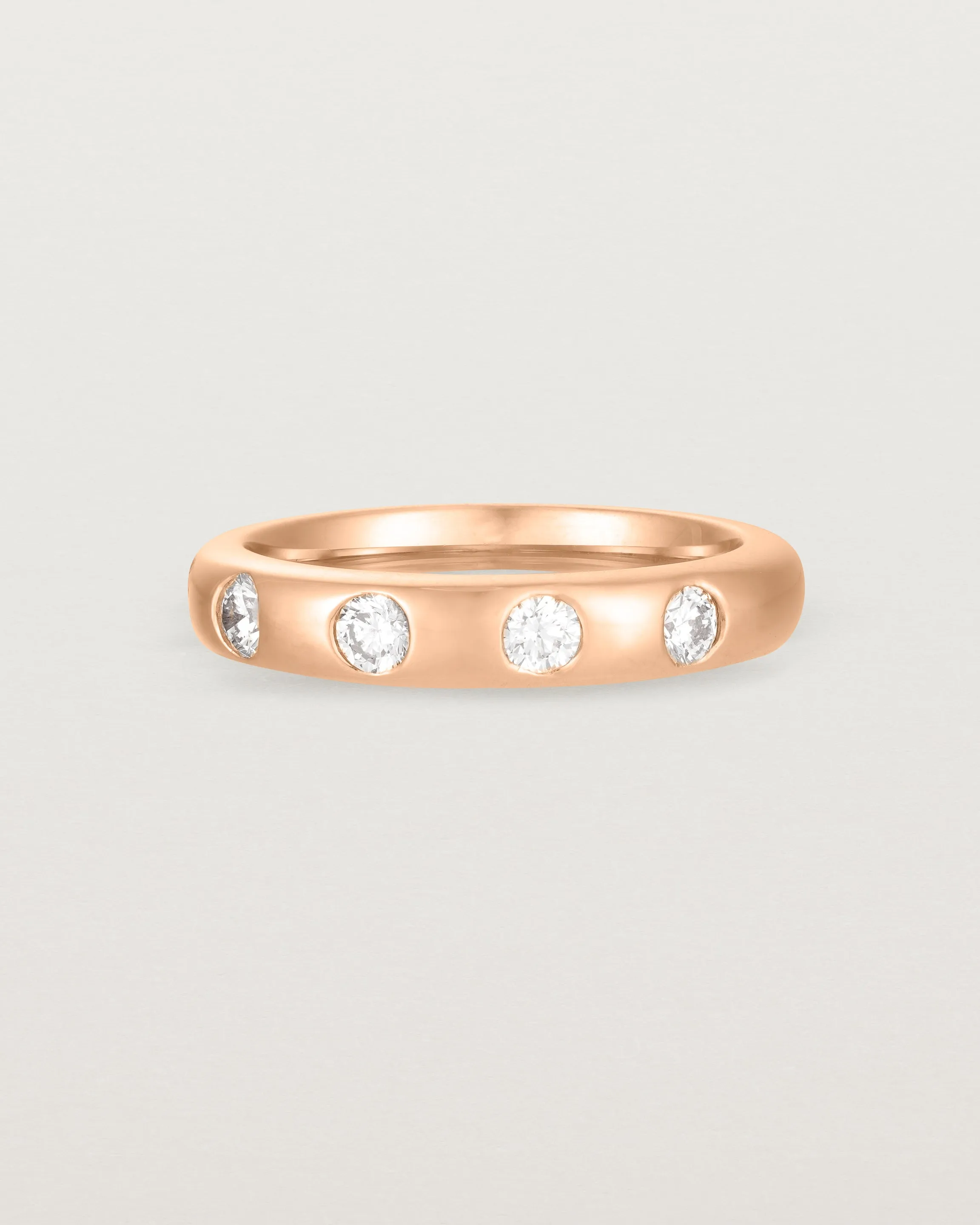 Bold Curve Ring | 4mm | Diamonds