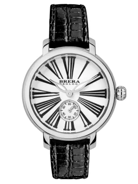 Brera Orologi "Valentina Classic " Silver/Black Womens Watch BRVACL3801