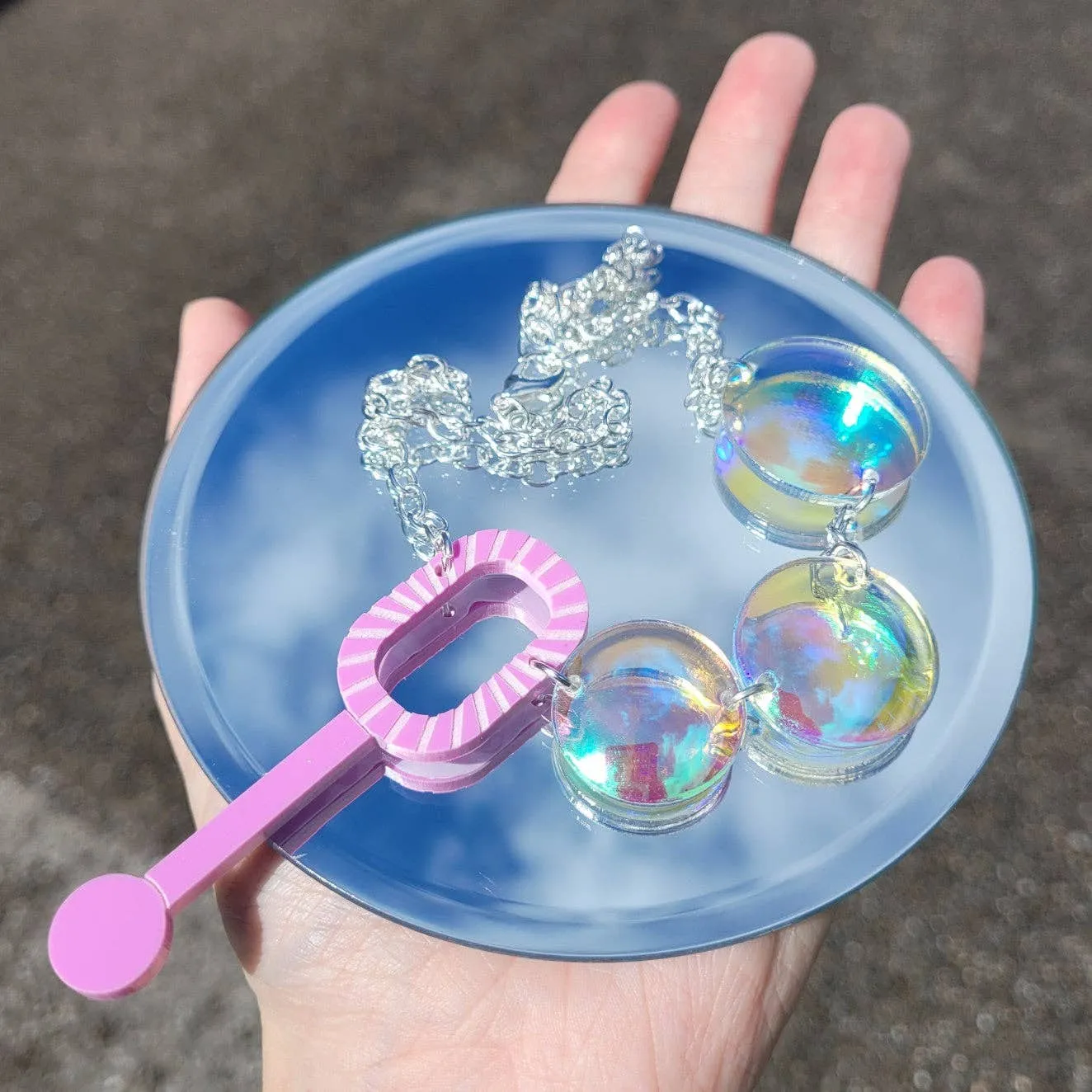 Bubble Blower Necklace by Sugar & Vice