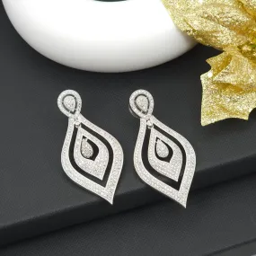 Clara American Diamond Statement Earrings