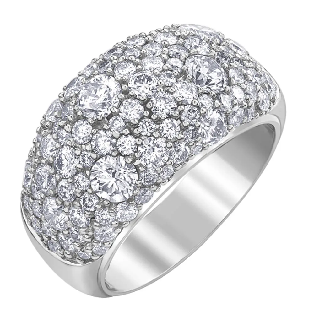 Cluster Style Diamond Ring