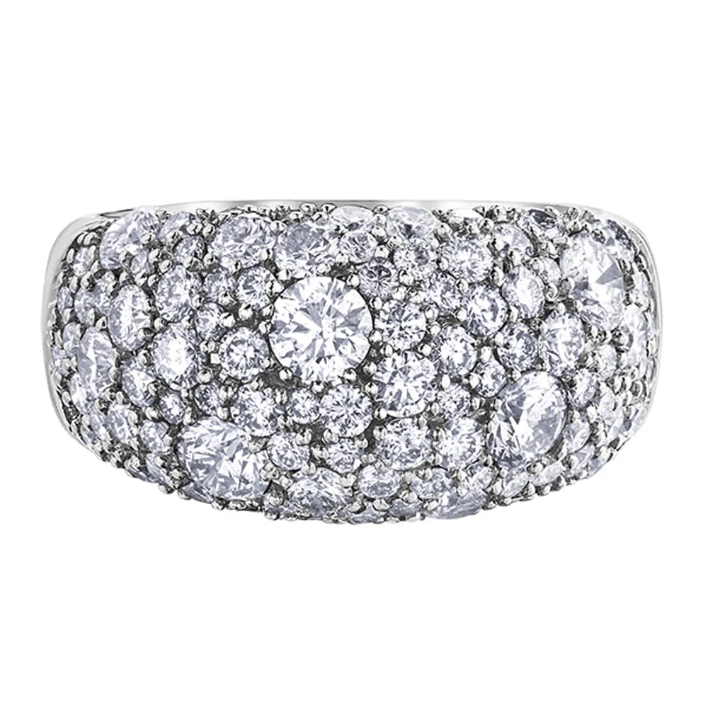 Cluster Style Diamond Ring