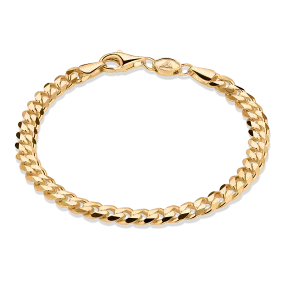 Curb Anklet, Gold Vermeil (5mm)