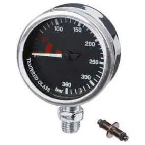 DC Marine -52mm Naked Pressure Gauge - Black Dial