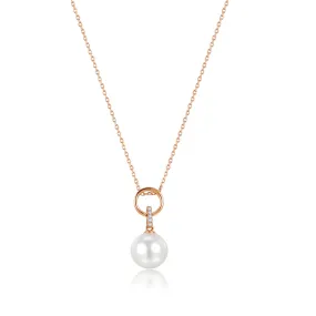 diamonds "Aureole" Pearl Necklace