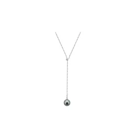 Elegant Saltwater Tahitian Pearl 18K Solid Gold﻿ Necklace KN00046