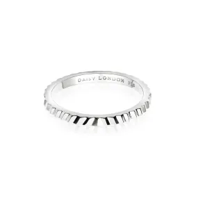 Estée Lalonde Sunburst Stacking Ring Sterling Silver