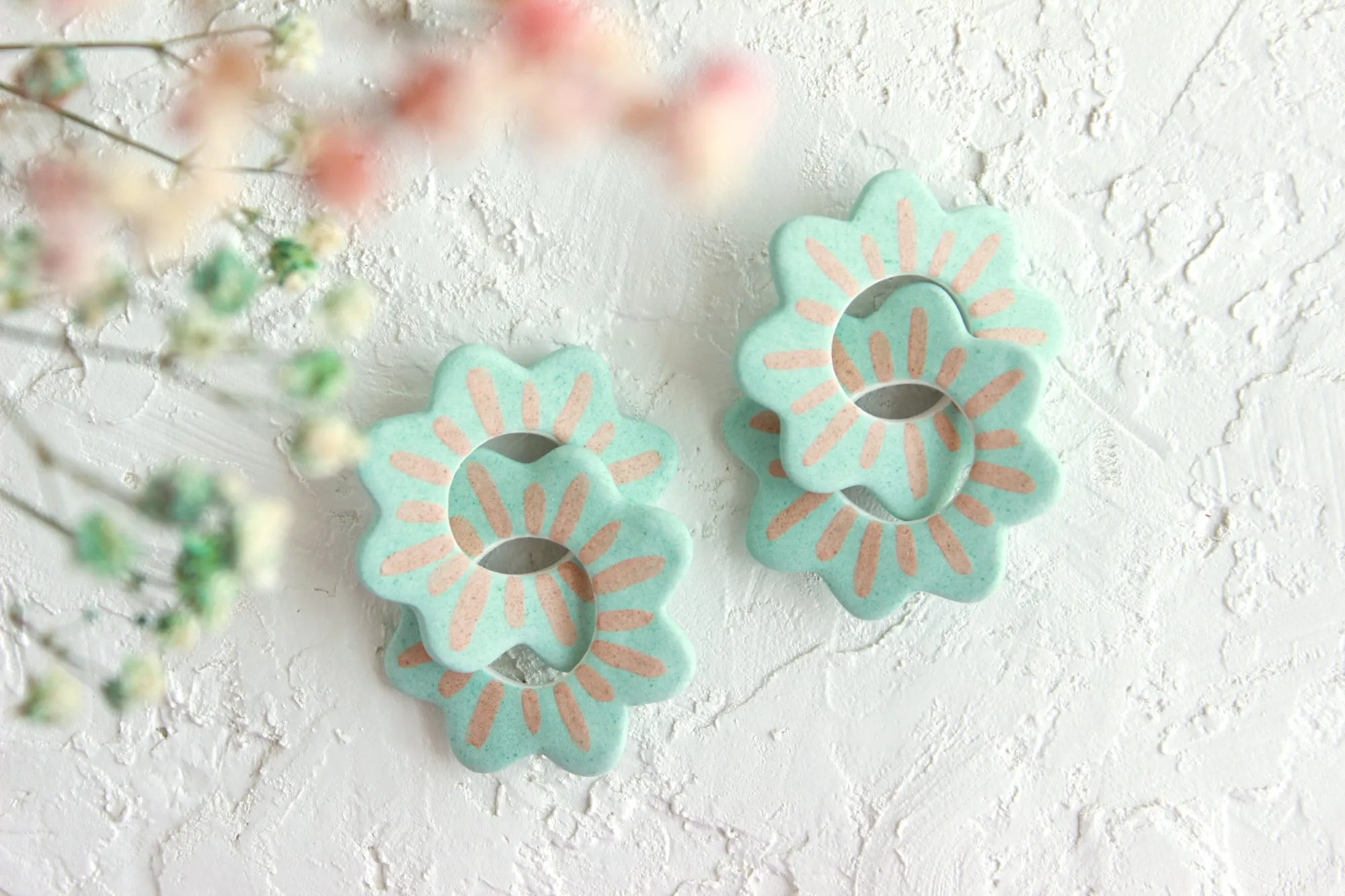 Flower Link Earrings