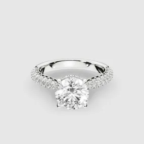 Glitterati Solitaire Ring -Round