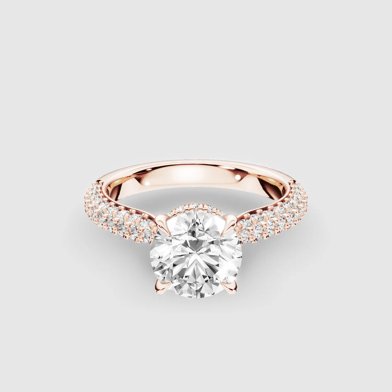 Glitterati Solitaire Ring -Round