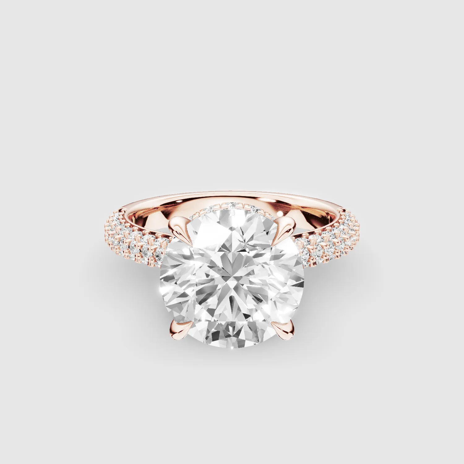 Glitterati Solitaire Ring -Round