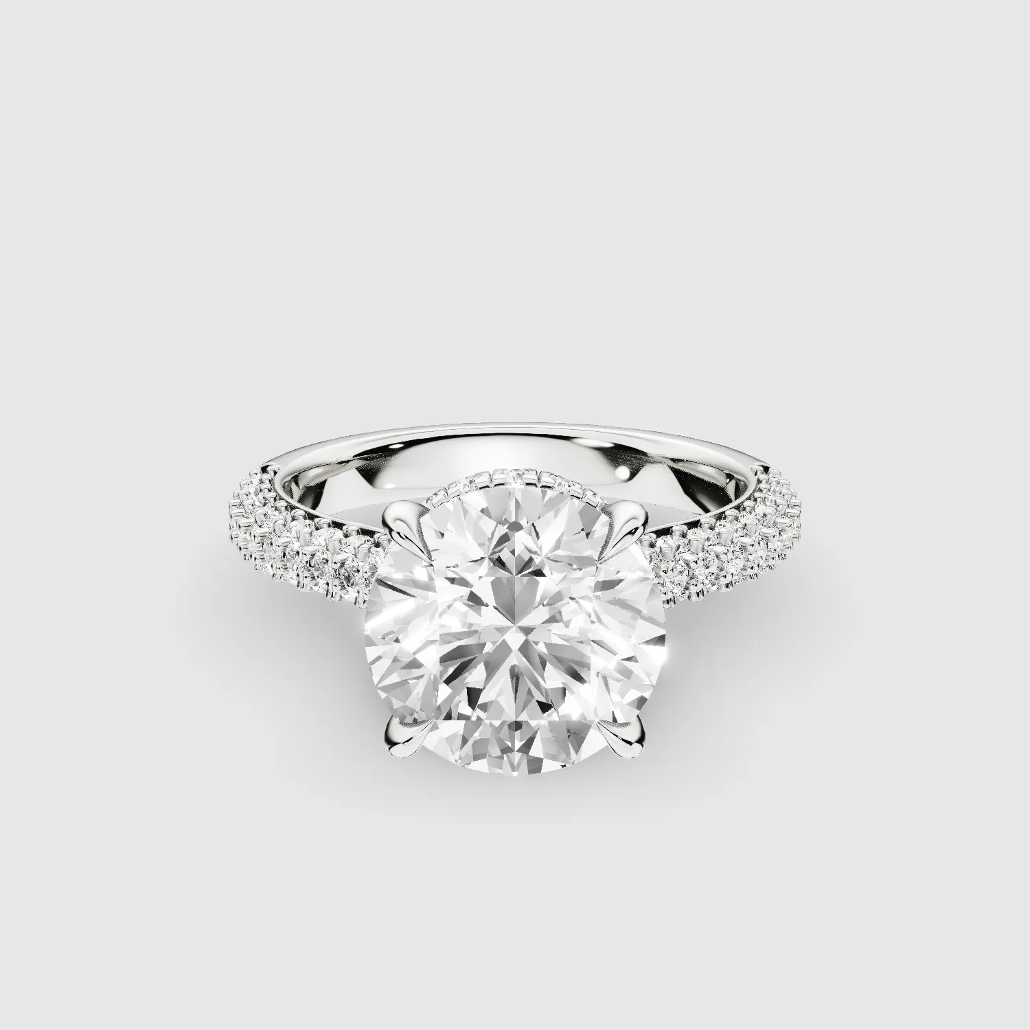 Glitterati Solitaire Ring -Round