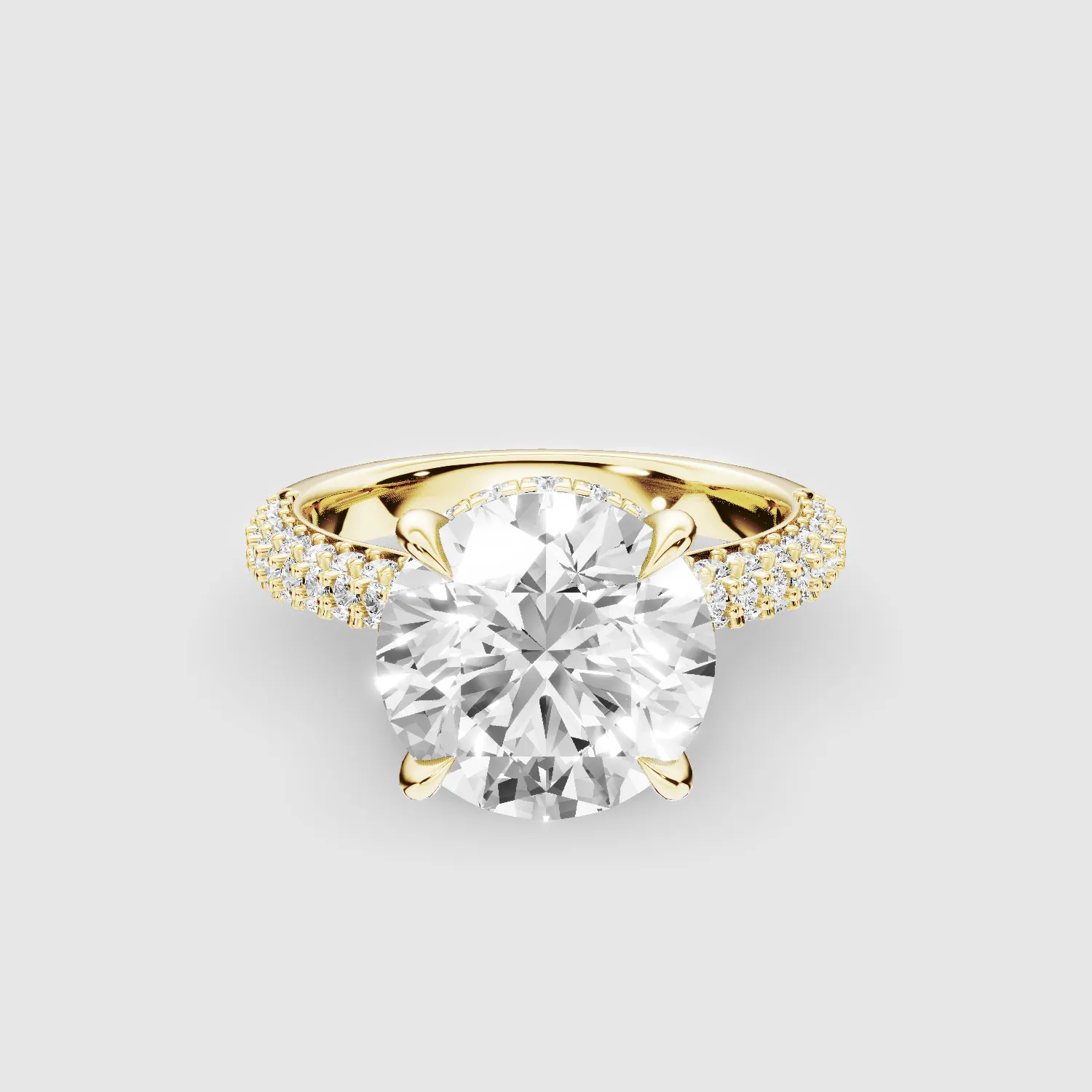 Glitterati Solitaire Ring -Round