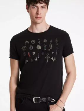 John Varvatos PENDANTS Tee - Black