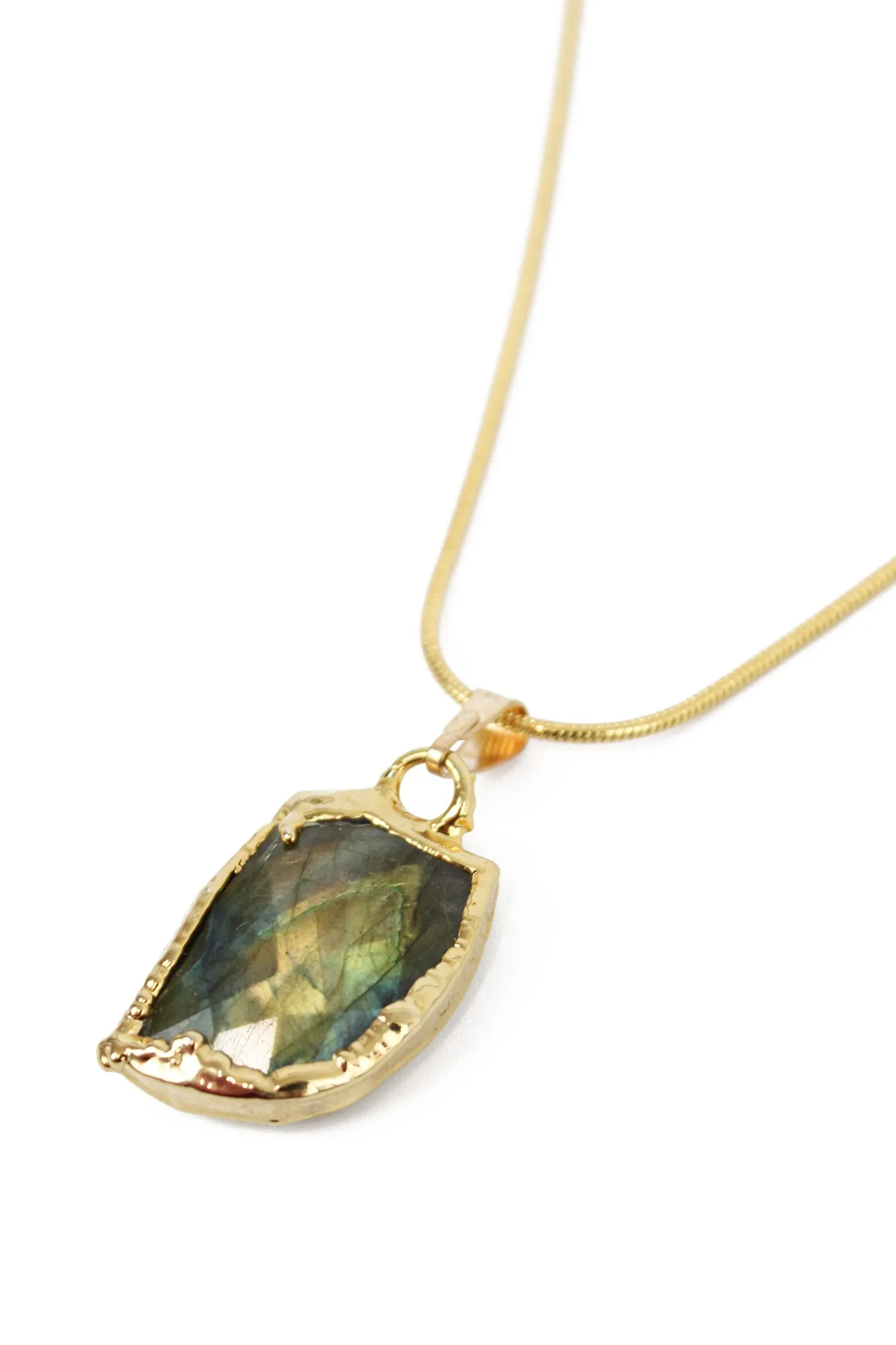 Labradorite Semi Precious Necklace