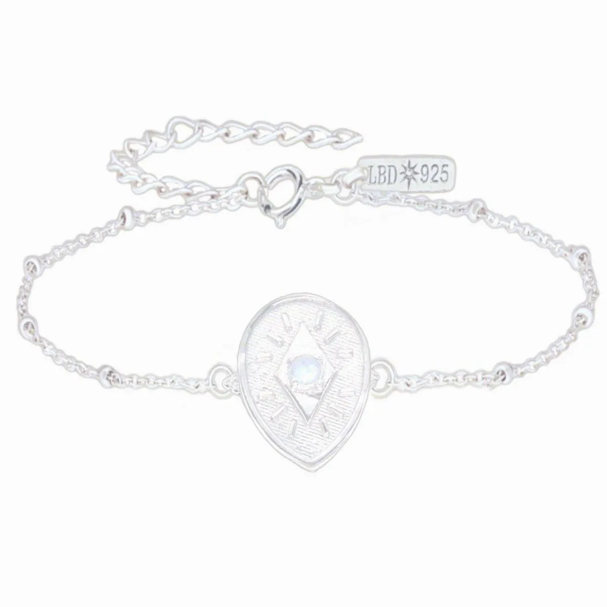 Laihas Prestige Sparkle Sterling Silver Moonstone Bracelet