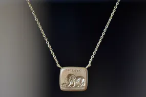 Lion and the Mouse Motto Necklace