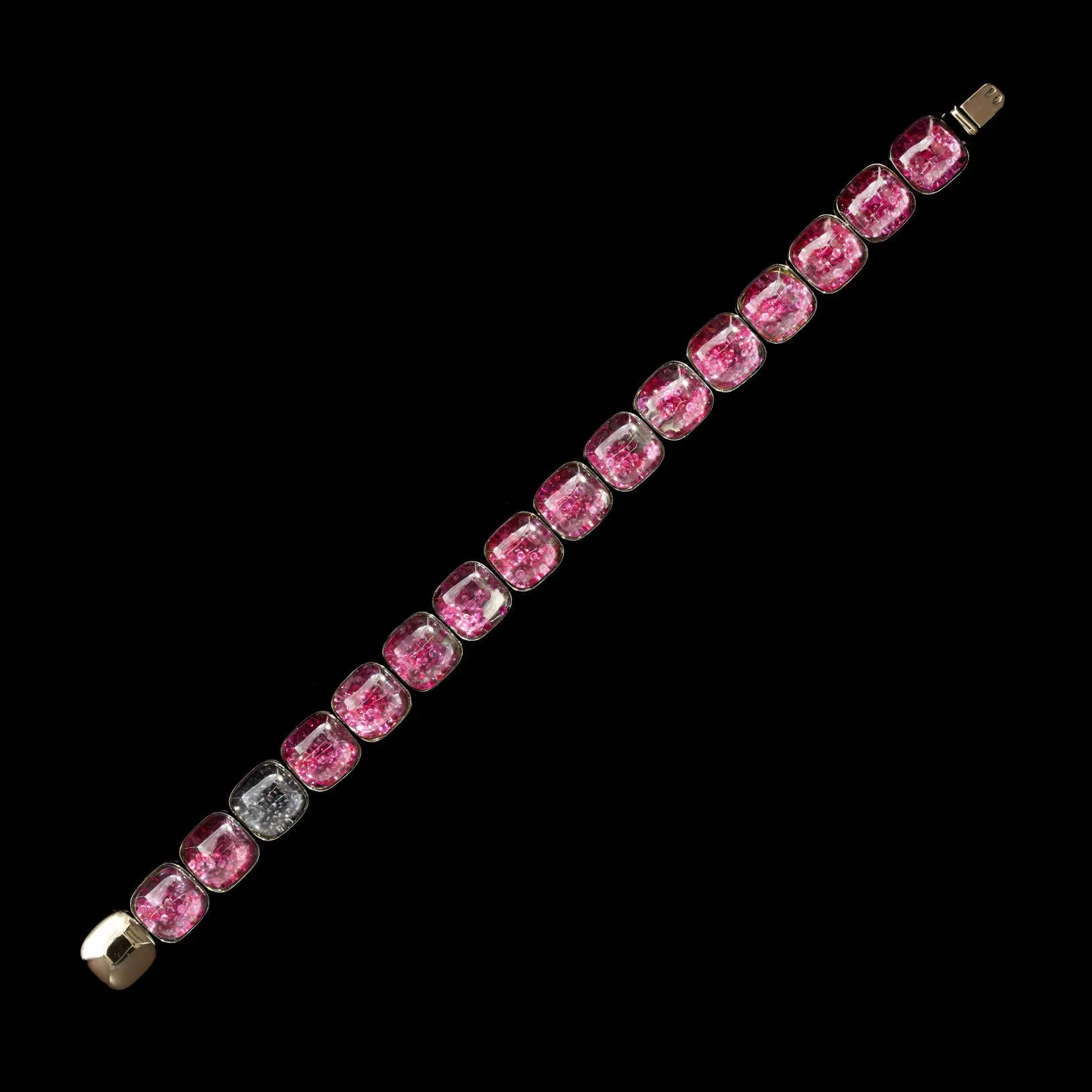 Mattia Cielo 18Kt Gold Ruby & Black Diamond Bracelet