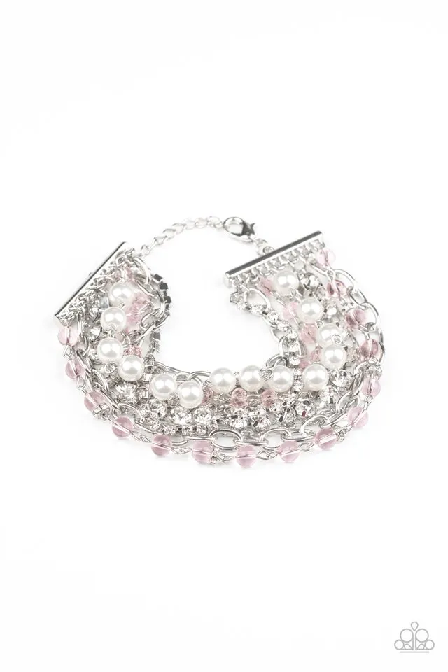 Paparazzi Bracelet ~ Heiress Hustle - Pink