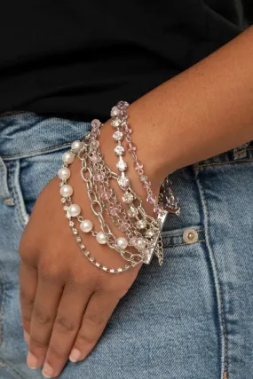 Paparazzi Bracelet ~ Heiress Hustle - Pink