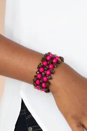 Paparazzi Bracelet ~ Tahiti Tourist - Pink