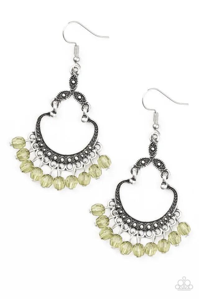 Paparazzi Earring ~ Babe Alert - Green