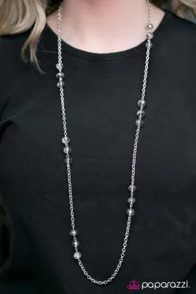 Paparazzi Necklace ~ Glitzy-est Of Them All - Silver