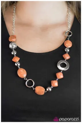 Paparazzi Necklace ~ Oh, Baby! - Orange