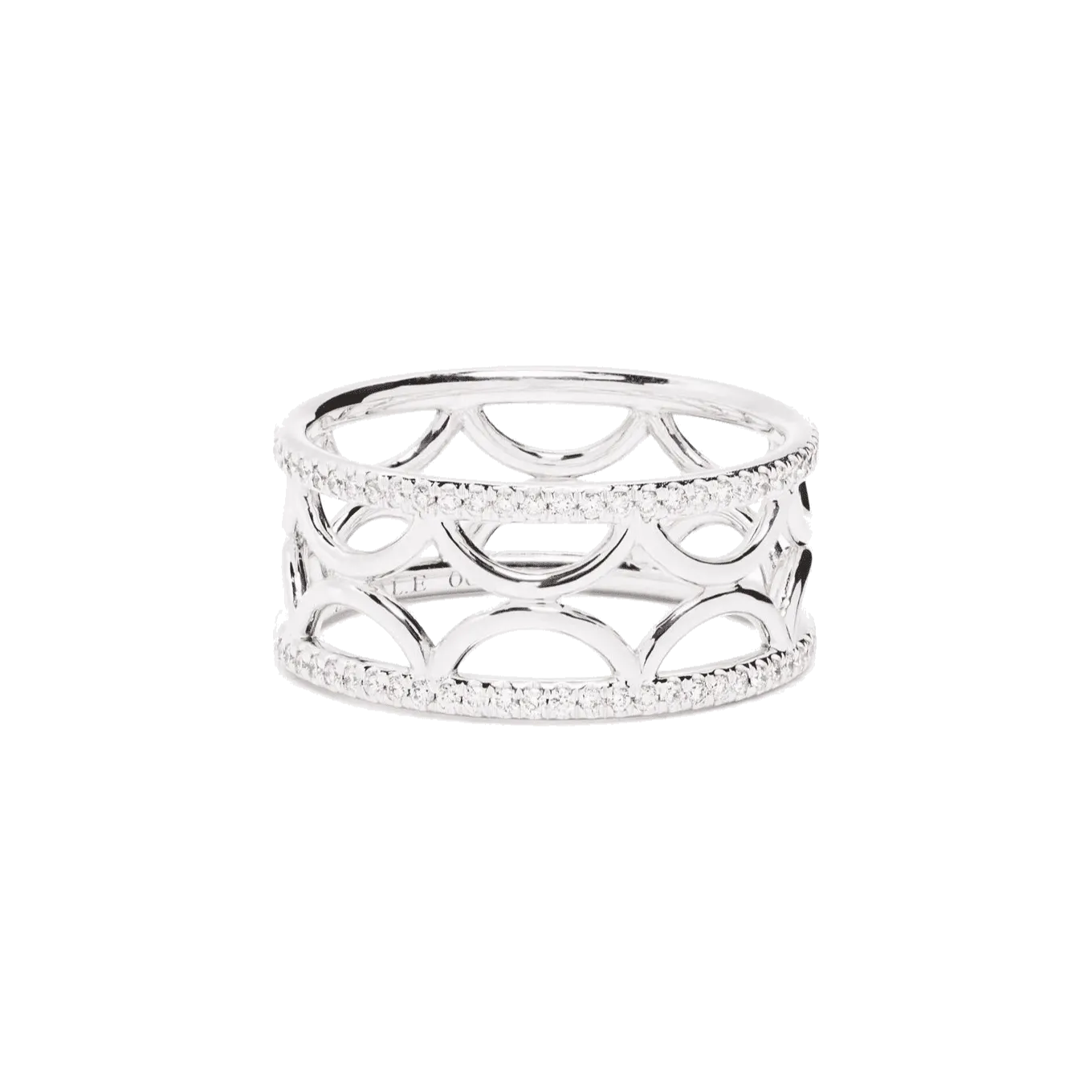 Perpétuel.le semi-pavée ring band