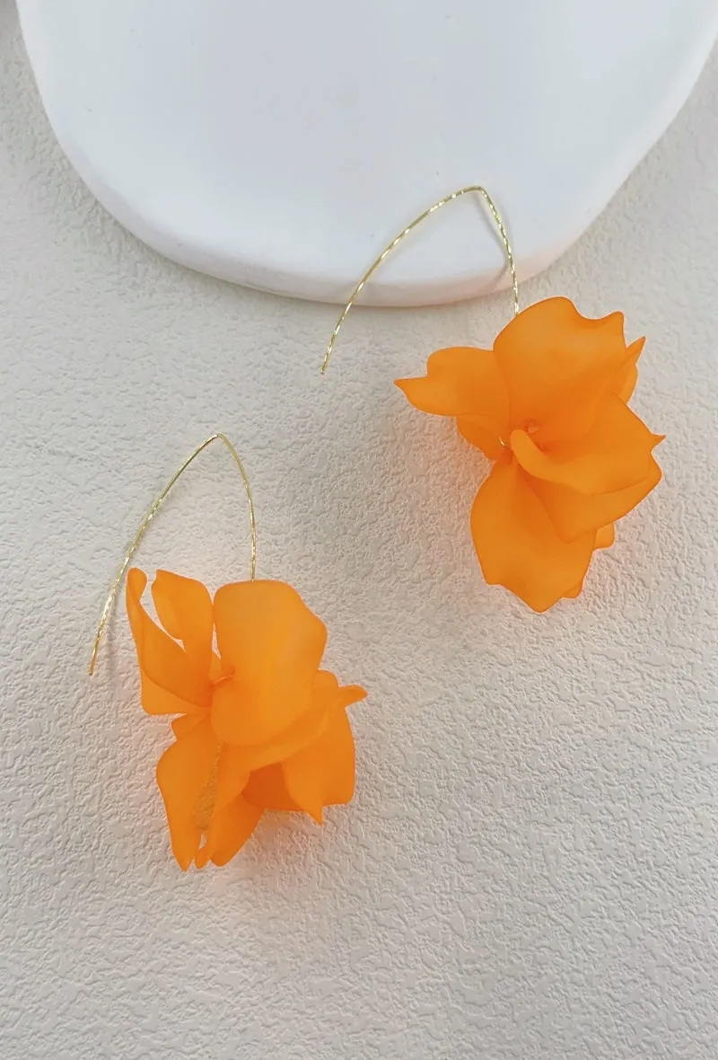 Petal Earrings Orange