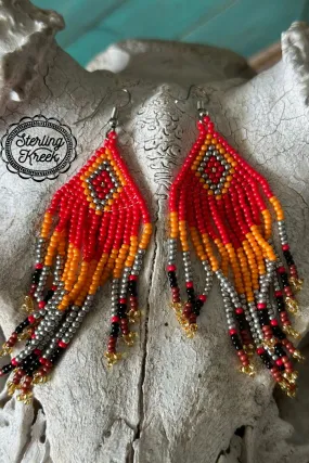 PHOENIX SEED BEAD EARRINGS