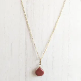 Precious Sienna Stone Necklace