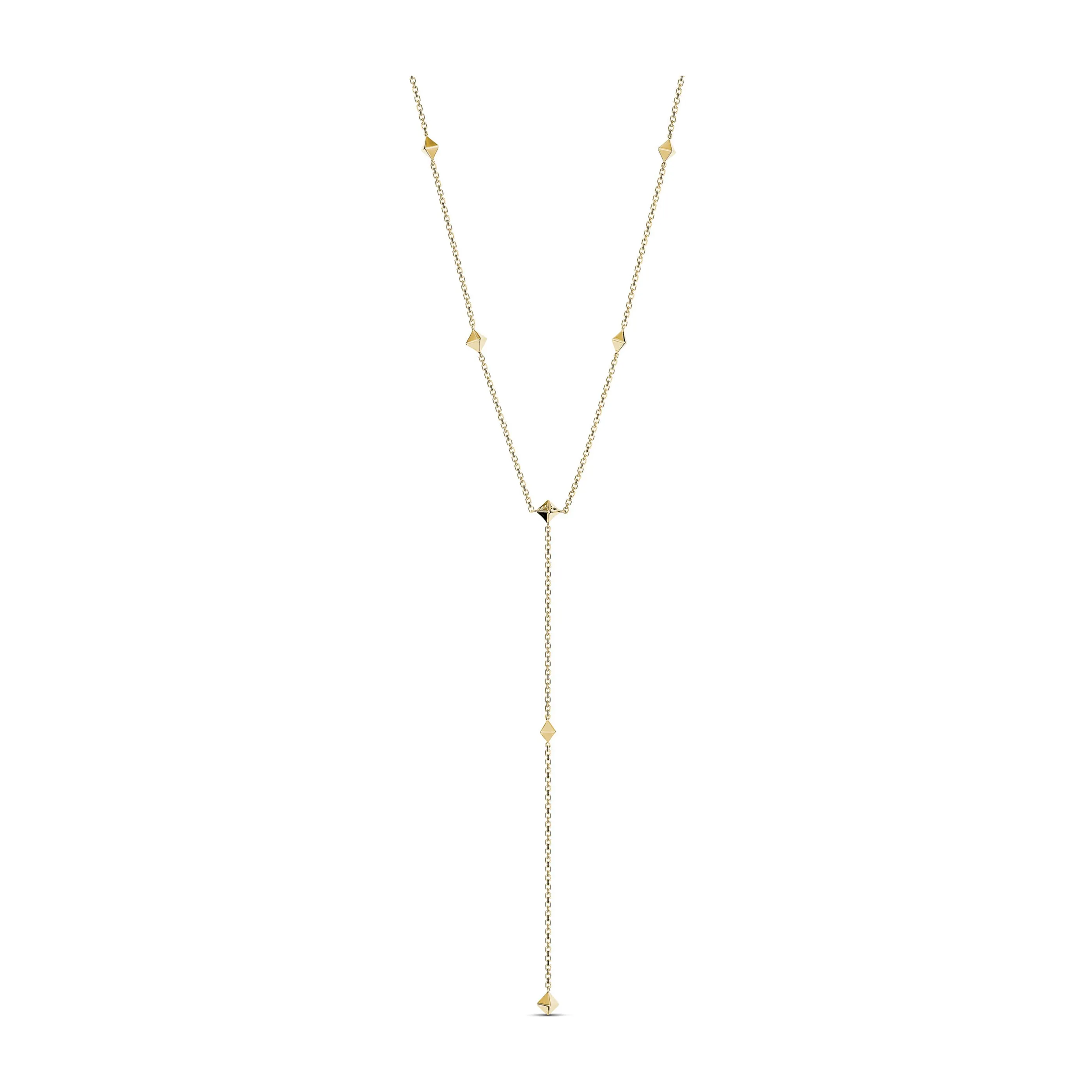 R.08® Lariat Necklace | Yellow Gold