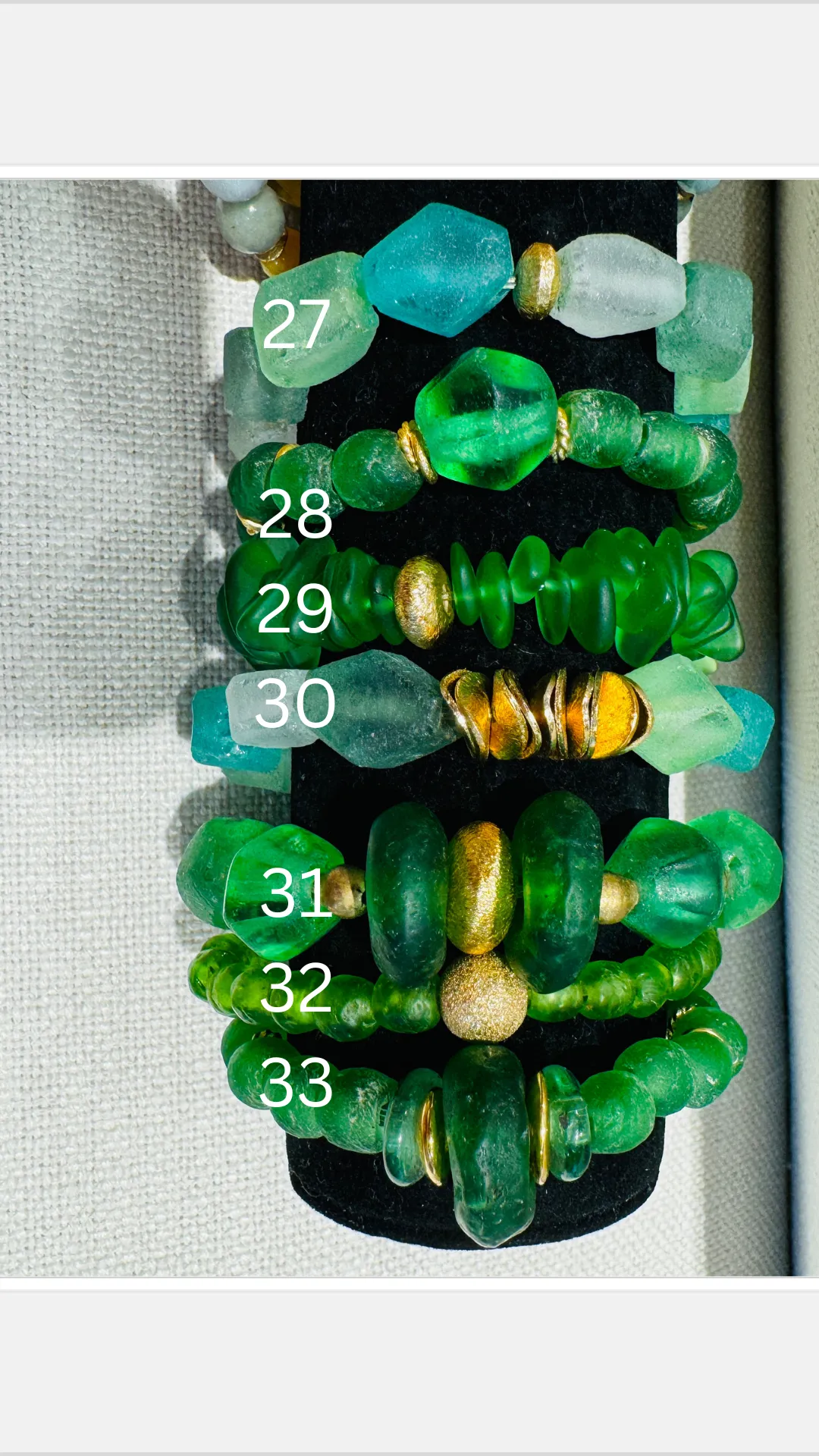 Recycled Glass Bracelets