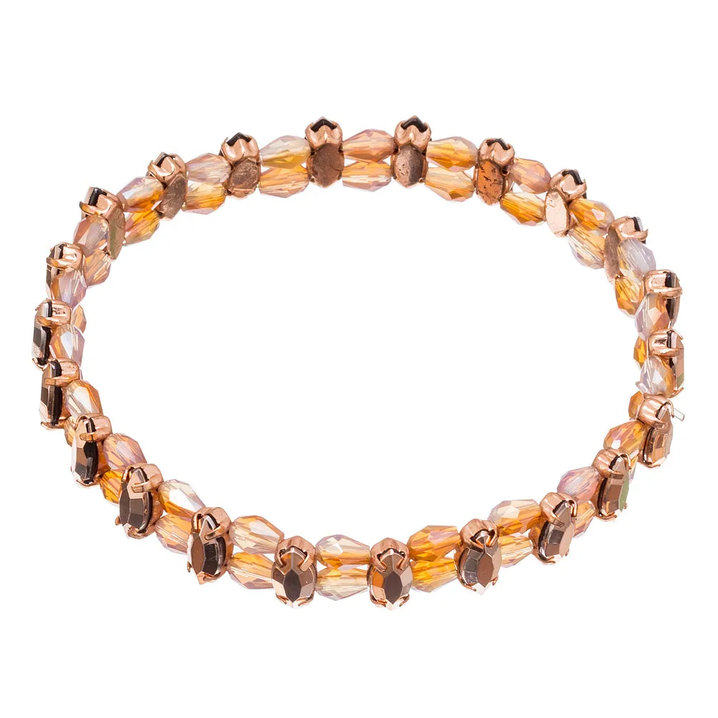 Rose Gold Small Marquis Gem Bracelet