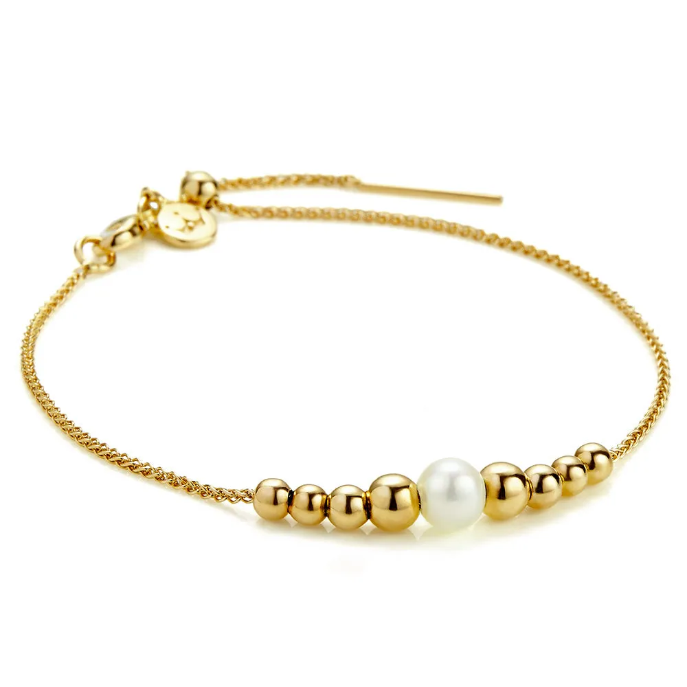 Silver Gold Plate Coast Bracelet