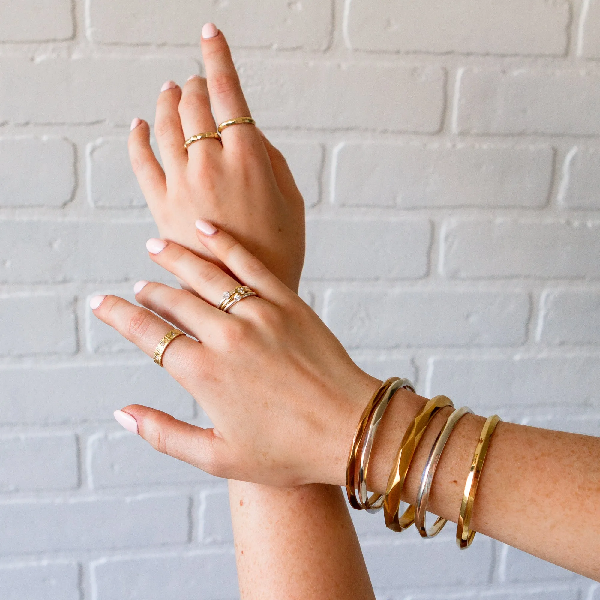 Silver Thin Denali Bangle