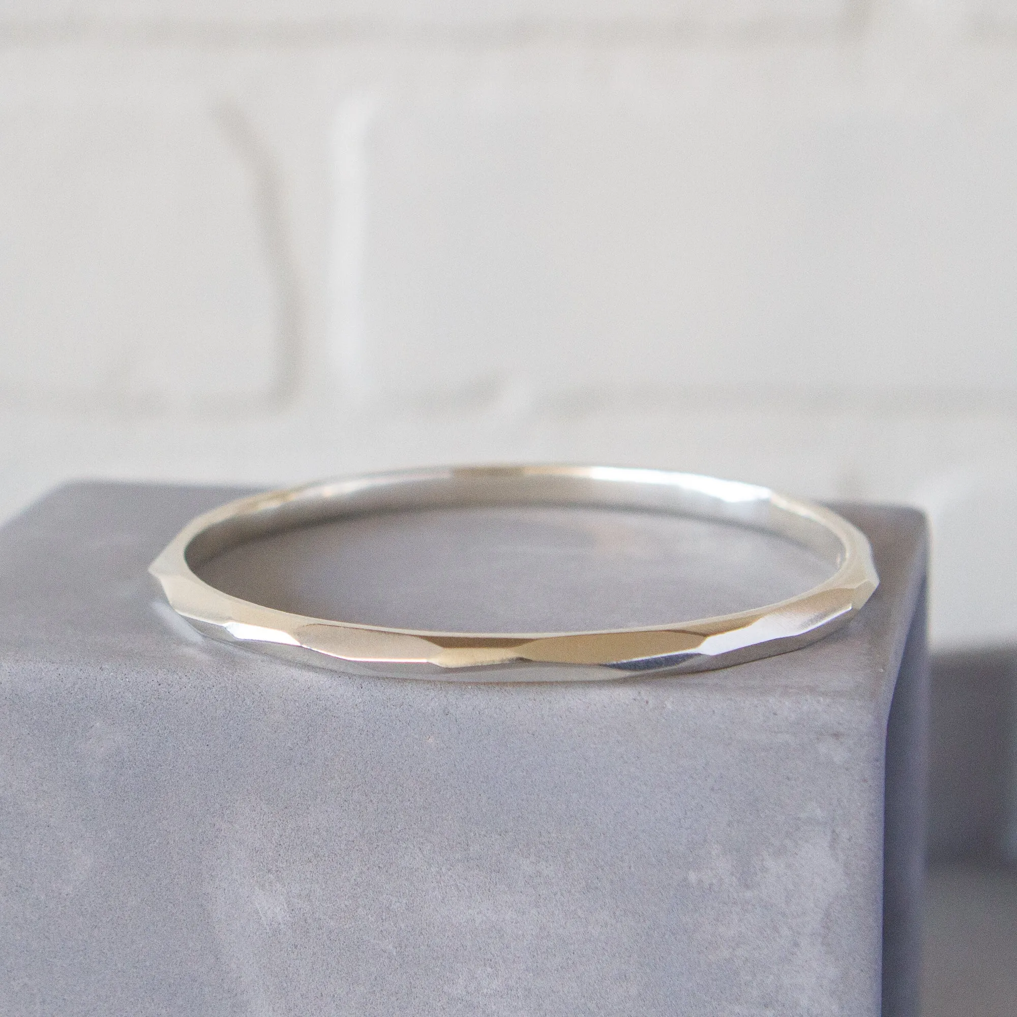 Silver Thin Denali Bangle