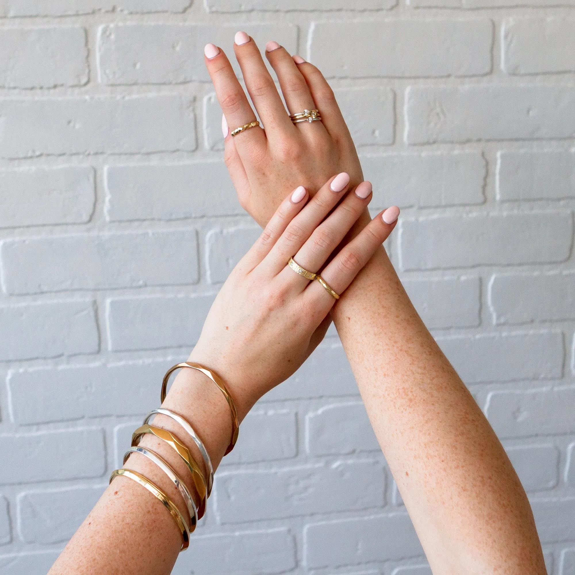 Silver Thin Denali Bangle