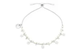 Sirius Silver Pearl & Star Charm Bracelet