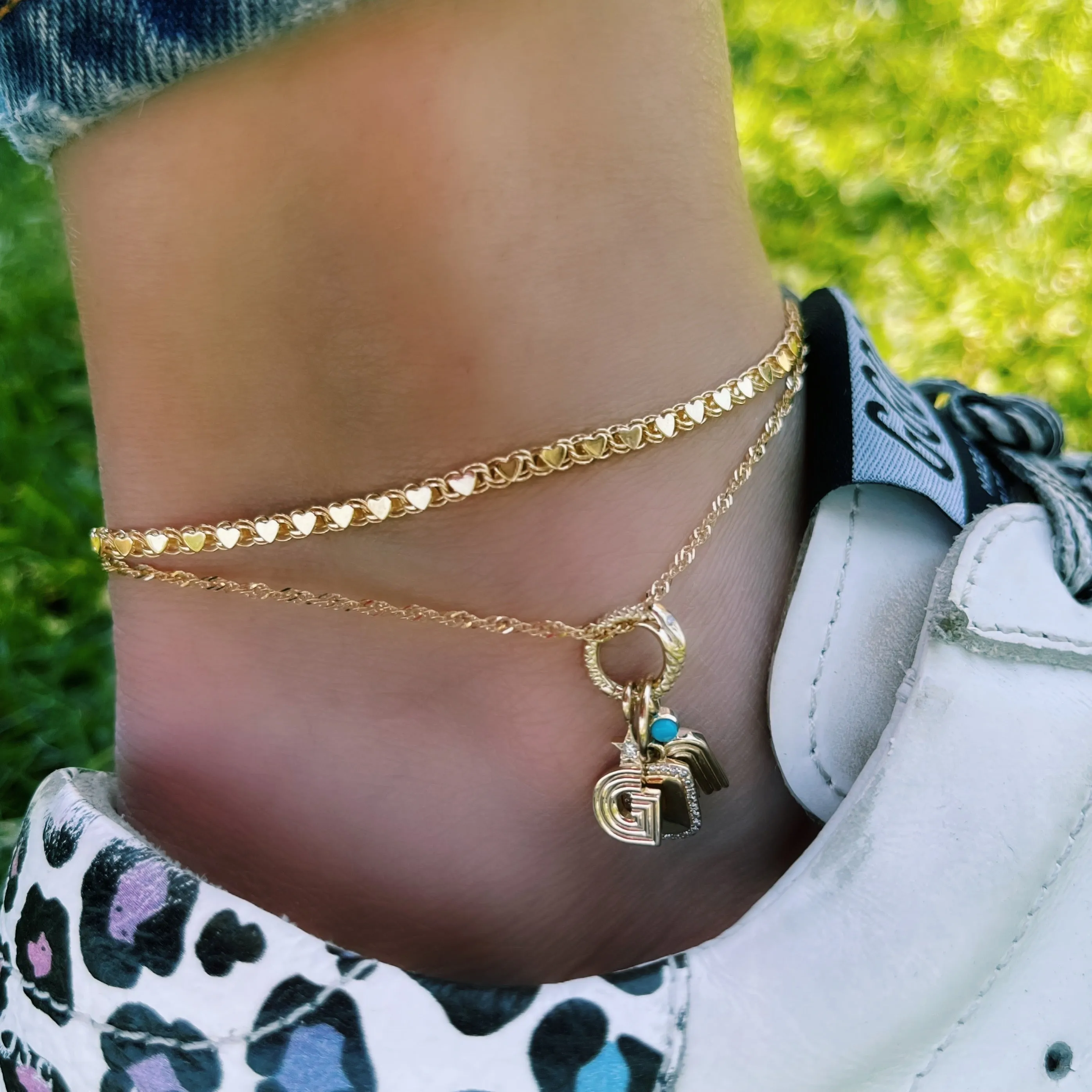 Sparkly Singapore Chain Anklet