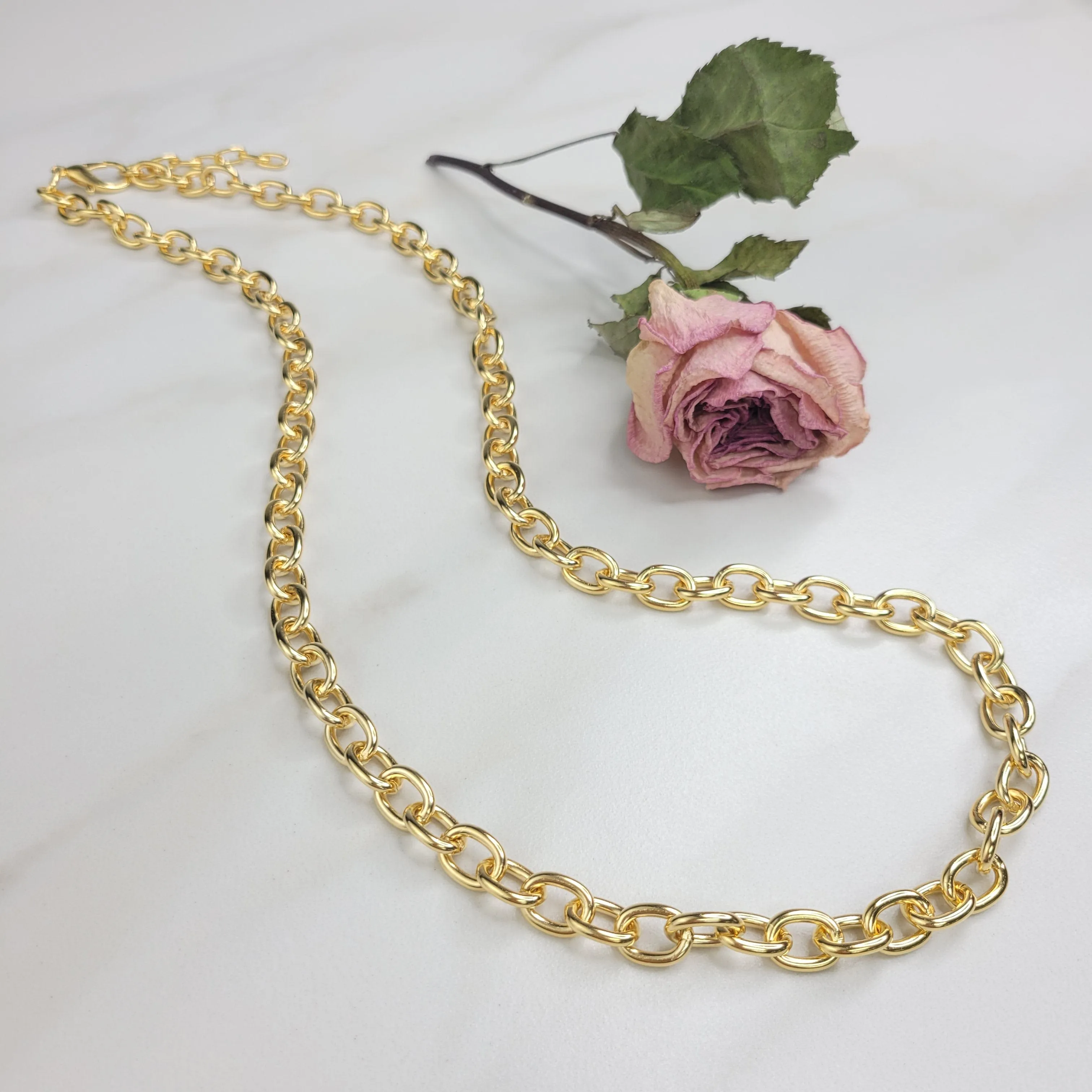 Sylvie Gabrielli Ares Golden Chain Necklace